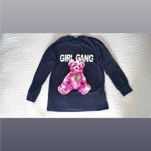 Girl Gang Black and Pink Shirt